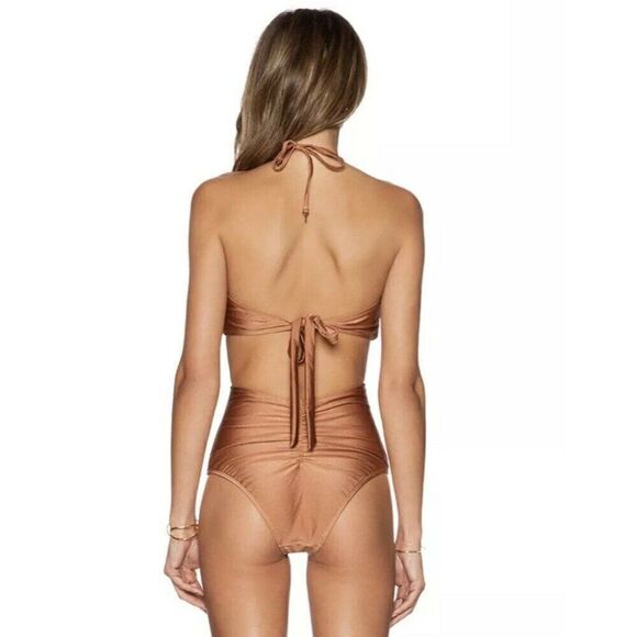 6 SHORE ROAD Sz L PUSH CART ONE PIECE SWIMSUIT - Picture 3 of 5